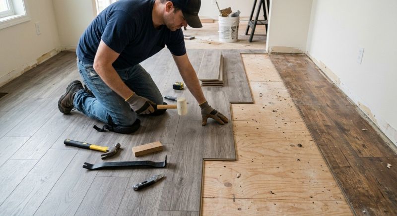 Laminate Floor Installation in Holly, MI