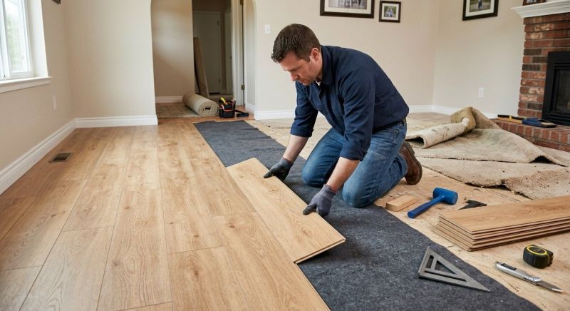 Laminate Floor Remodeling in Oxford, MI