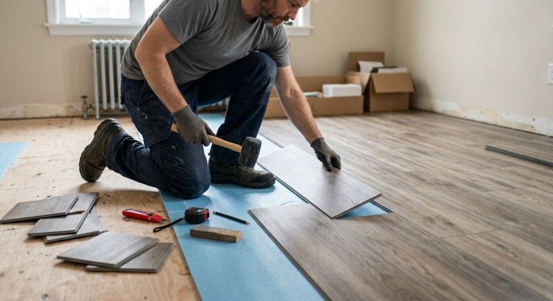 Linoleum Floor Installation in Goodrich, MI