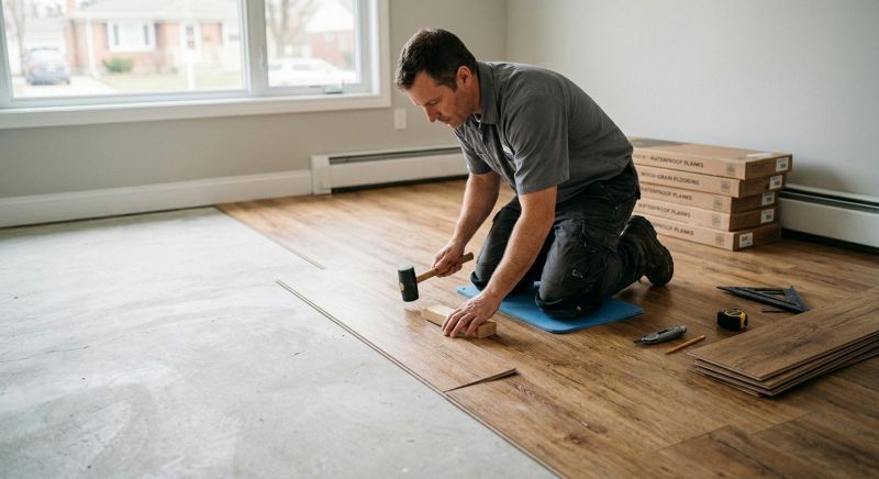 Linoleum Floor Installation in Goodrich, MI