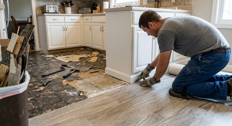 Linoleum Floor Installation in Troy, MI