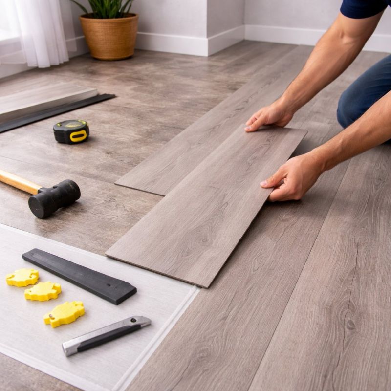 Luxury Vinyl Tile Installation in Clinton Township, MI
