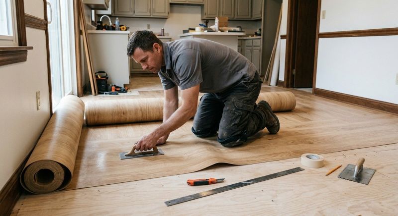 Sheet Flooring Installation in Waterford, MI