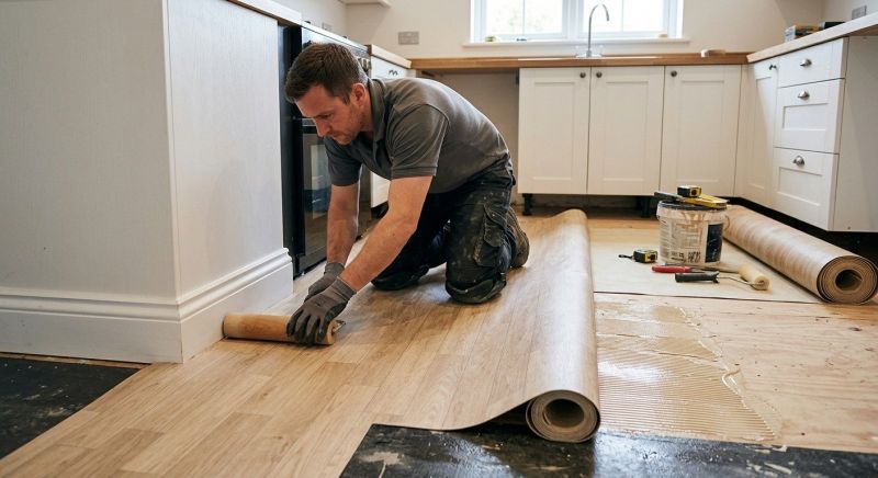 Sheet Linoleum Installation in Rochester, MI