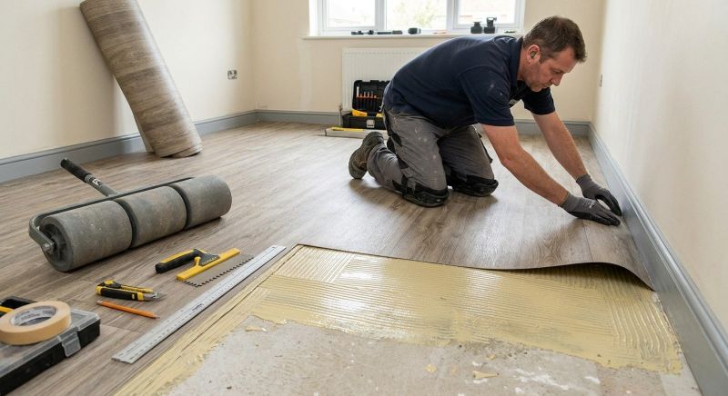 Sheet Vinyl Installation in Holly, MI