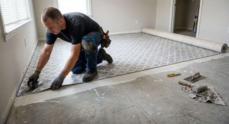 Sheet Vinyl Installation in Oxford, MI