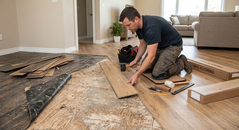 Vinyl Floor Replacement in Oxford, MI