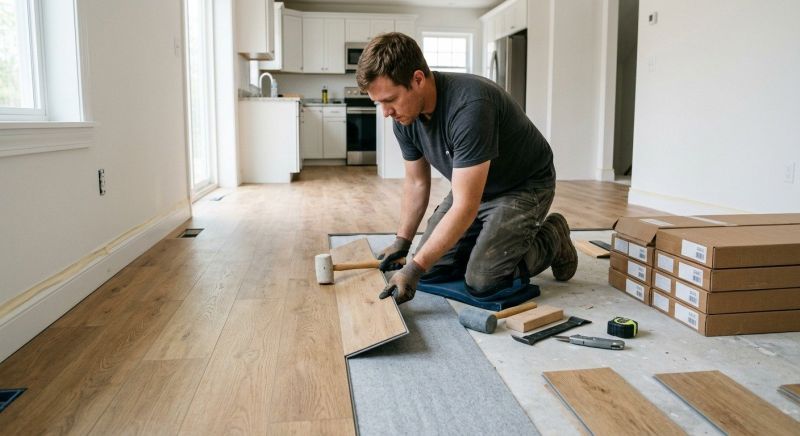 Vinyl Plank Floor Installation in Oxford, MI