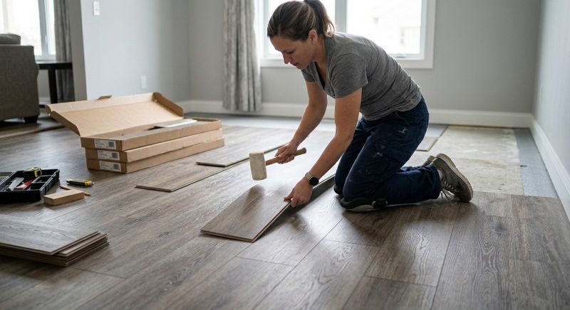 Vinyl Plank Floor Installation in Oxford, MI