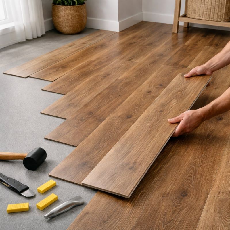 Vinyl Plank Floor Installation in Oxford, MI