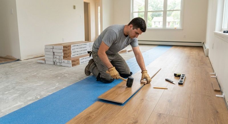 Vinyl Plank Floor Installation in Oxford, MI